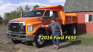 First Drive 2016  Ford F650 crew cab dump bed
