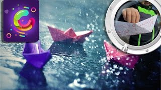 Как сделать кораблик и как пускать кораблики по реке.  Видео детский канал ютуб Саша Познаваша