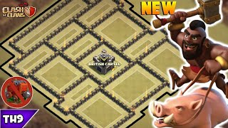 NEW TOWN HALL 9 WAR BASE 2018! TH9 ANTI 3 WAR BASE WITH REPLAYS(WALL WRECKER)!! -CLASH OF CLANS(COC)