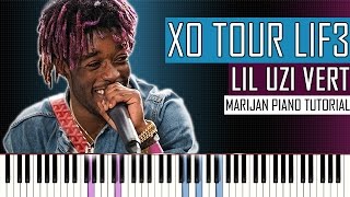 How To Play: Lil Uzi Vert - XO TOUR Llif3 | Piano Tutorial + SHEETS
