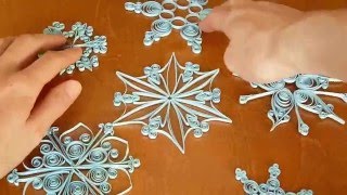 Снежинка в технике квиллинг.