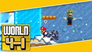New Super Mario Bros. 2 - World 4-1 (Co-op) 100%