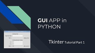 Create GUI App with Python , Tkinter [1]