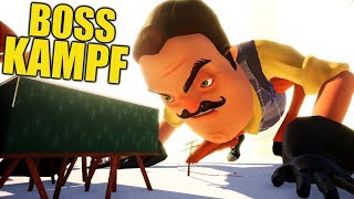 BETA 3 ENDING ! BOSS KAMPF GEGEN RIESEN NACHBAR ! | Hello Neighbour BETA 3 UPDATE | [Deutsch/German]