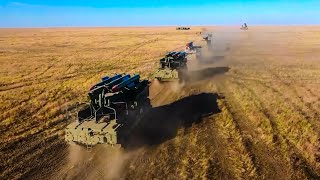 Тактические учения зенитчиков пяти соединений с боевыми пусками в Астраханской области