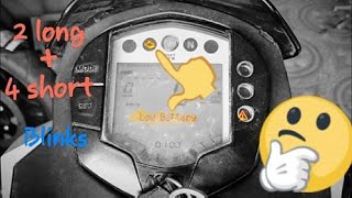 Error code on KTM Duke 200 / low voltage problem "stator coil" check engine sign.