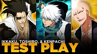 Bleach Brave Souls! Ikkaku, Kenpachi, and Toshiro Gameplay!
