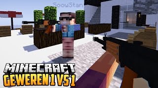GEWEREN MOD 1 VS 1 CHALLENGE - Minecraft Mod Challenge