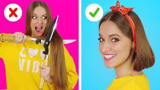 MẸO VẶT VÀ BÍ KÍP ĐỈNH CAO VỚI TÓC || Các vấn đề và tình huống thú vị với tóc với 123GO! Vietnamese