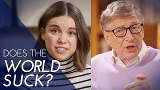How Much Does the World Suck? A Quiz with Bill Gates | Ingrid Nilsen