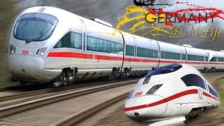ICE скоростной поезд в Германии.ICE high-speed train in Germany.
