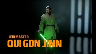 Qui Gon Jinn Mod Showcase and Gameplay - Star Wars Battlefront 2