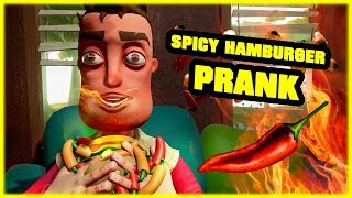 SPICY HAMBURGER PRANK - Hello Neighbor Mod