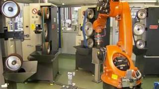 Grinding and polishing of implants with a KUKA robot