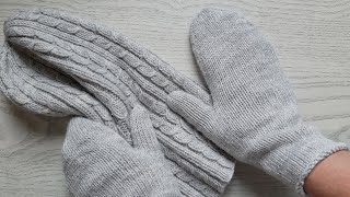 Мастер класс. Простые,НО мега крутые варежки спицами. Вязание