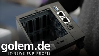 Synology DS416slim angesehen (Cebit 2016)