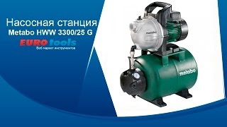 Видео: насосная станция Metabo HWW 3300/25 G