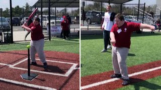Boy With Down Syndrome Does 'Backpack Kid' Dance After Hitting Home Run in NY