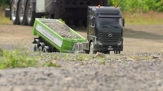 AMAZING MACHINES? R/C TRUCK AND EXCAVATORS ON THE CONSTRUCTION SITE? RC LIVE ACTION