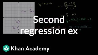 Second regression example | Regression | Probability and Statistics | Khan Academy