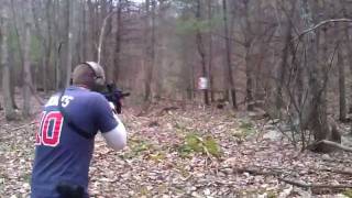 Sig Sauer P229 .40 and AR-15 run-n-gun