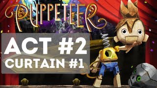 Puppeteer - Gameplay Story Walkthrough Part 4 - Act 2 - Curtain 1 [HD] (Who to Trust)