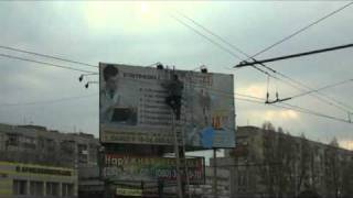 Расклеивание бигбордов в Северодонецке. chasvideo.org