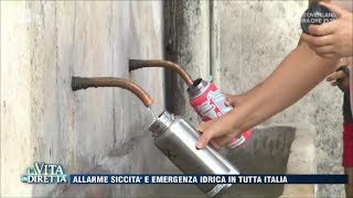 Allarme siccità, è emergenza idrica in tutta Italia - La Vita in Diretta 30/08/2017