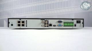 4-канальный сетевой PoE видеорегистратор Dahua DH-NVR3204P