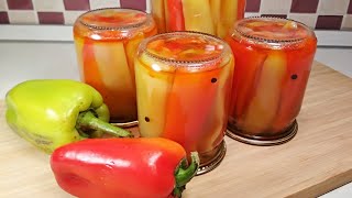 Маринованный ПЕРЕЦ НА ЗИМУ. Простой рецепт без стерилизации. Болгарский перец в медовом маринаде.