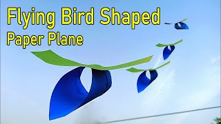 HOW TO MAKE FLYING BIRD PAPER PLAN | BIRD SHAPED PAPER AIRPLANE | MJ Crafts Point