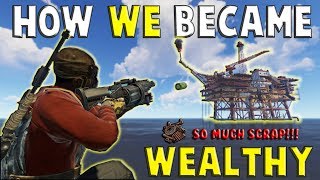 CONQUERING the NEW LARGE OIL RIG on WIPE DAY || RUST