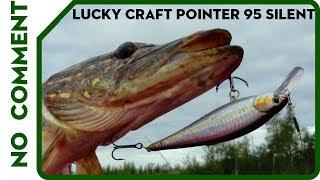 Lucky Craft Pointer 95 ~silent~ Ловля щуки на бесшумный воблер.