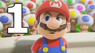Mario + Rabbids Kingdom Battle Walkthrough Part 1 - No Commentary Playthrough (NS)