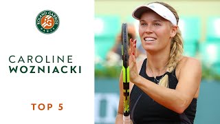 Caroline Wozniacki - TOP 5 | Roland Garros 2018