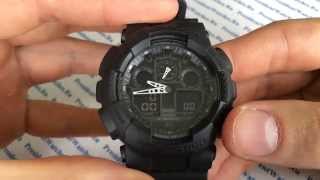 Обзор мужских часов Casio G-SHOCK GA-100-1A1 - видеообзор от PresidentWatches.Ru