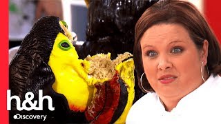 Os bolos estão caindo aos pedaços! | Batalha dos confeiteiros | Discovery H&H Brasil
