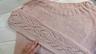 Джемпер спицами описание из Alize Cotton Gold
