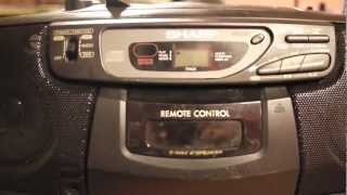 Sharp QT-CD130 stereo radio, CD, cassette player  repair. Disc read error, does not play CD problem