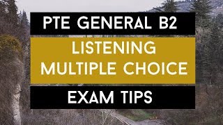 Pearson Test of English - General B2 - Section One Tips