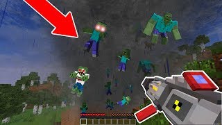 APOCALIPSE DE ZUMBIS NO MAIOR TORNADO DO MINECRAFT!!