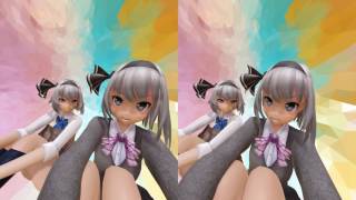 [MMD][VR撮影][3D]セーラー服妖夢さん二人で「うちゅーのふぁんたじー」（HMDで見てね） HMDで見てください。