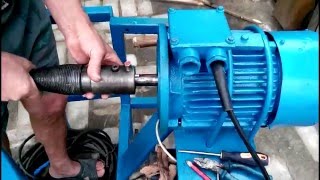 Собираем конусный дровокол (~3kW, ~1000 об/мин.)