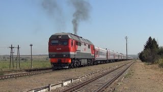 Тепловоз ТЭП70БС-236 с поездом №294 Мурманск — Анапа