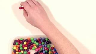 COOL Drawing of Skittles...made of Skittles!