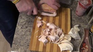 Нож Якут. Строгаем замороженное сало