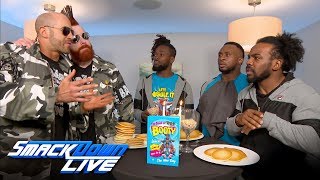 The Bar interrupt The New Day's candlelight pancake dinner: SmackDown LIVE, April 24, 2018