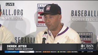 Derek Jeter News Conference After Election To Baseball Hall Of Fame