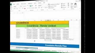 Matriz de Covariância no Excel