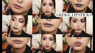 Favourite Drugstore GREIGE Lipsticks & Swatches | 6TH DAY OF KRYSMAS